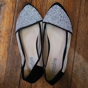 Mollini Black and Silver Women's Flats